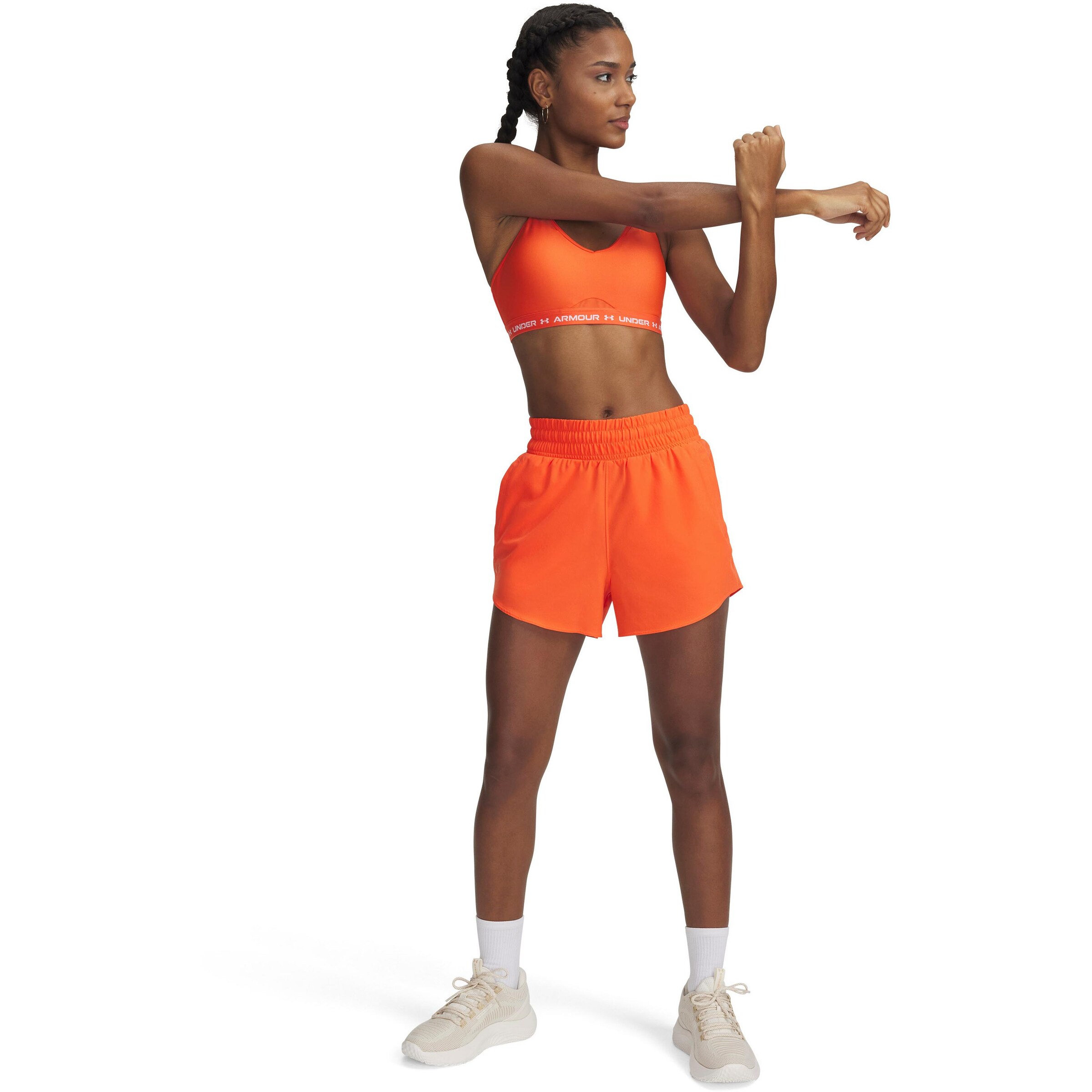 UNDER ARMOUR Regular Workout Pants 'Flex' in Orange