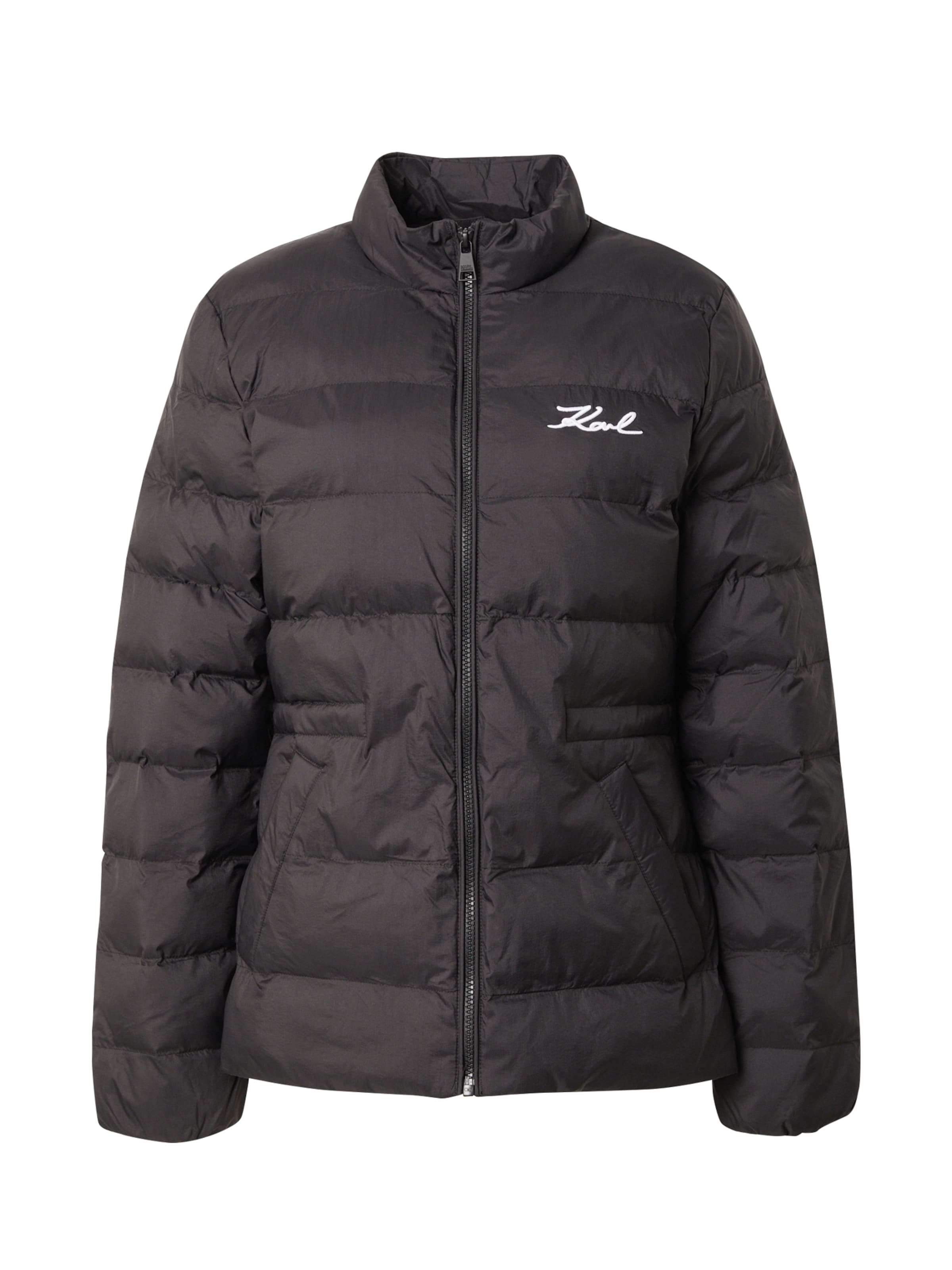 Geacă de iarnă de la Karl Lagerfeld pe negru: față