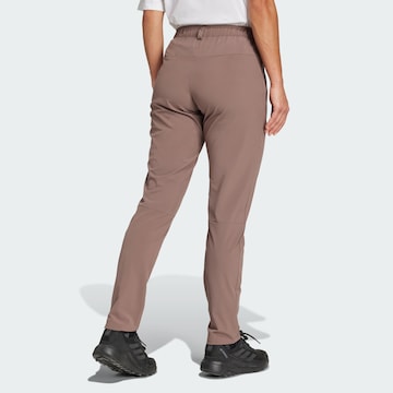 Slimfit Pantaloni outdoor 'Essentials' de la ADIDAS TERREX pe maro