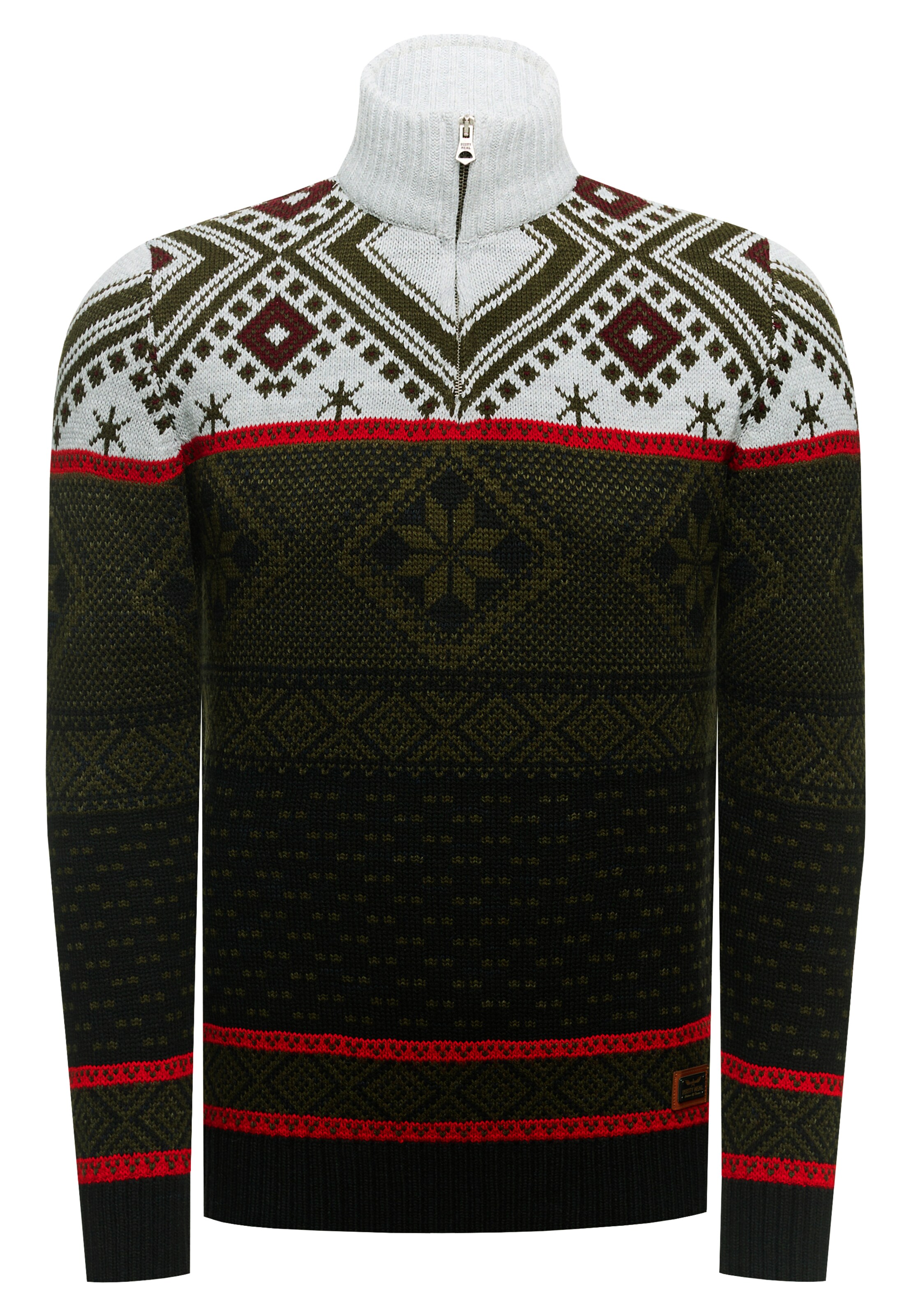 Rusty Neal Pullover in Braun: Vorderseite