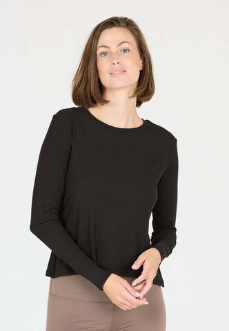 Athlecia Functioneel shirt 'Mandes' in Zwart: voorkant