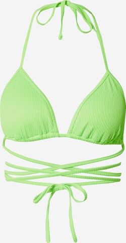 HOLLISTER - Triángulo Top de bikini 'MAY' en verde: frente