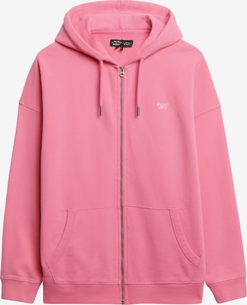 Veste de survêtement 'Studios' Superdry en rose : devant