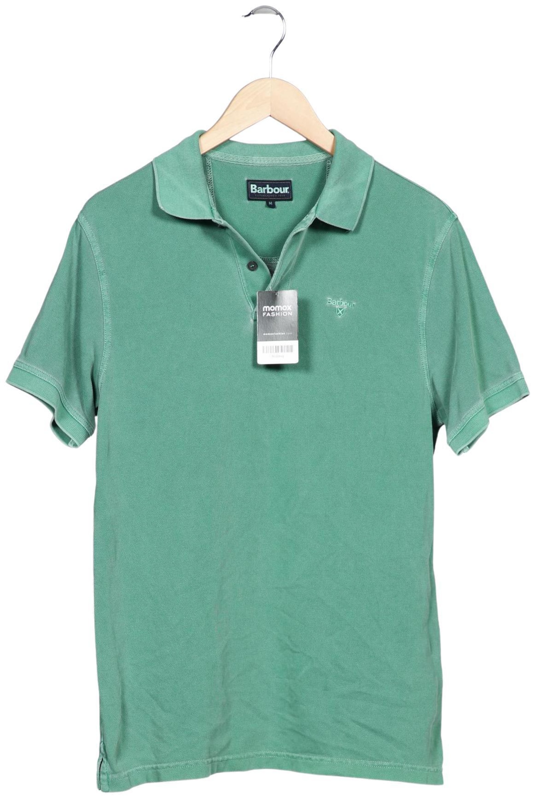 Barbour Poloshirt M in Grün: Vorderseite
