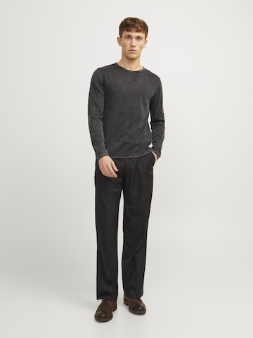 JACK & JONES Regular fit Пуловер 'JJLeo' в черно