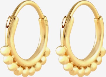 ELLI Earrings 'Creole, Kugeln' in Gold: front