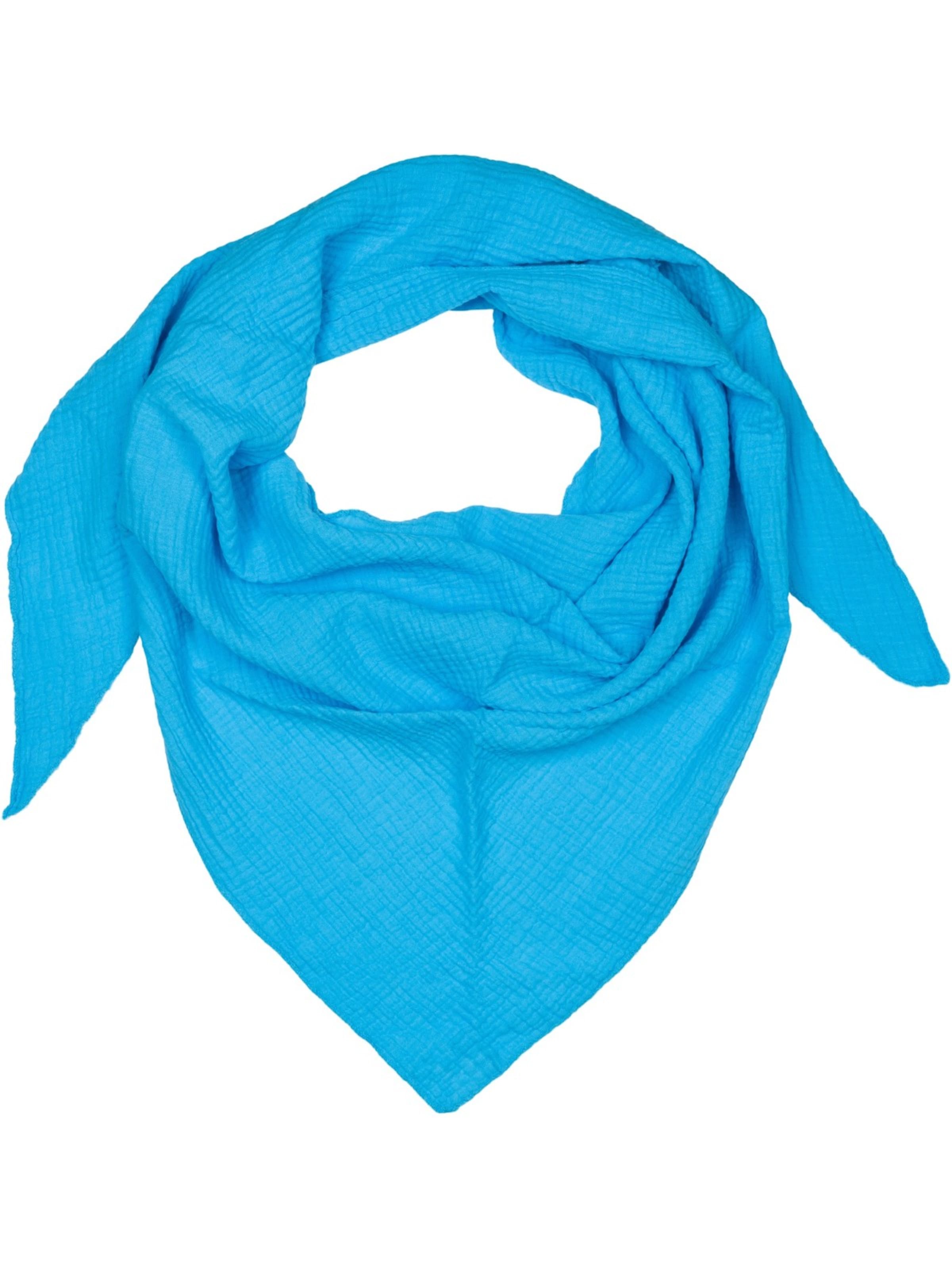 styleBREAKER Tuch 'Musselin Dreiecktuch Einfarbig'‌‌‌‌‌‌‌ in türkis, Produktansicht