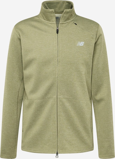 new balance Sports sweat jacket in Light grey / mottled green, Item view