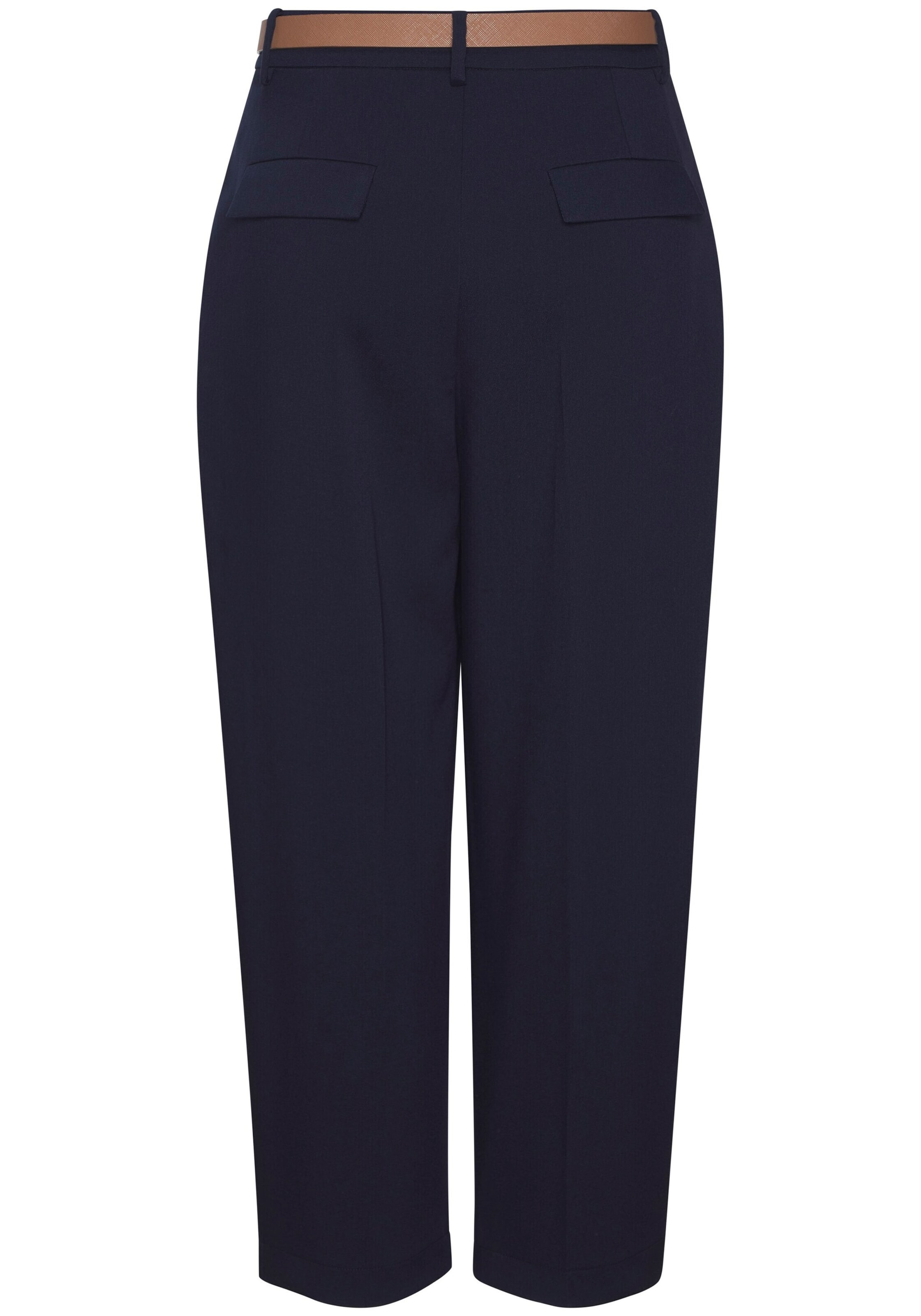 LASCANA Slimfit Hlače z naborki | modra barva