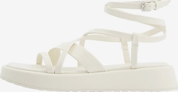Bershka Sandalen met riem in Wit