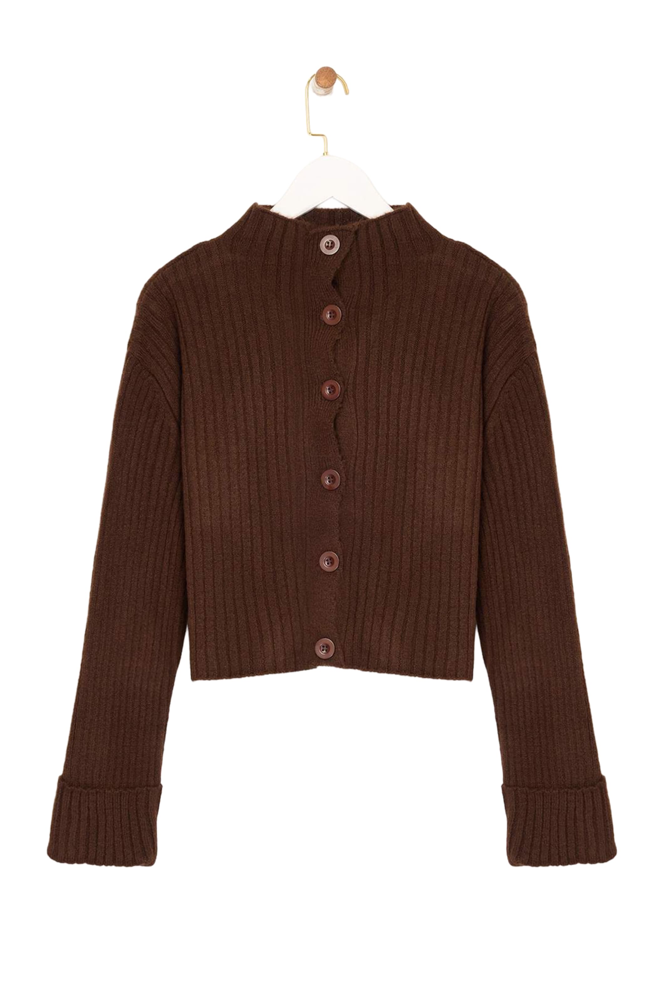 Trendyol Strickjacke in XS in braun, Produktansicht