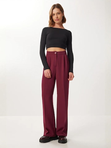 Wide Leg Pantalon 'Hose' Happiness İstanbul en rouge : devant