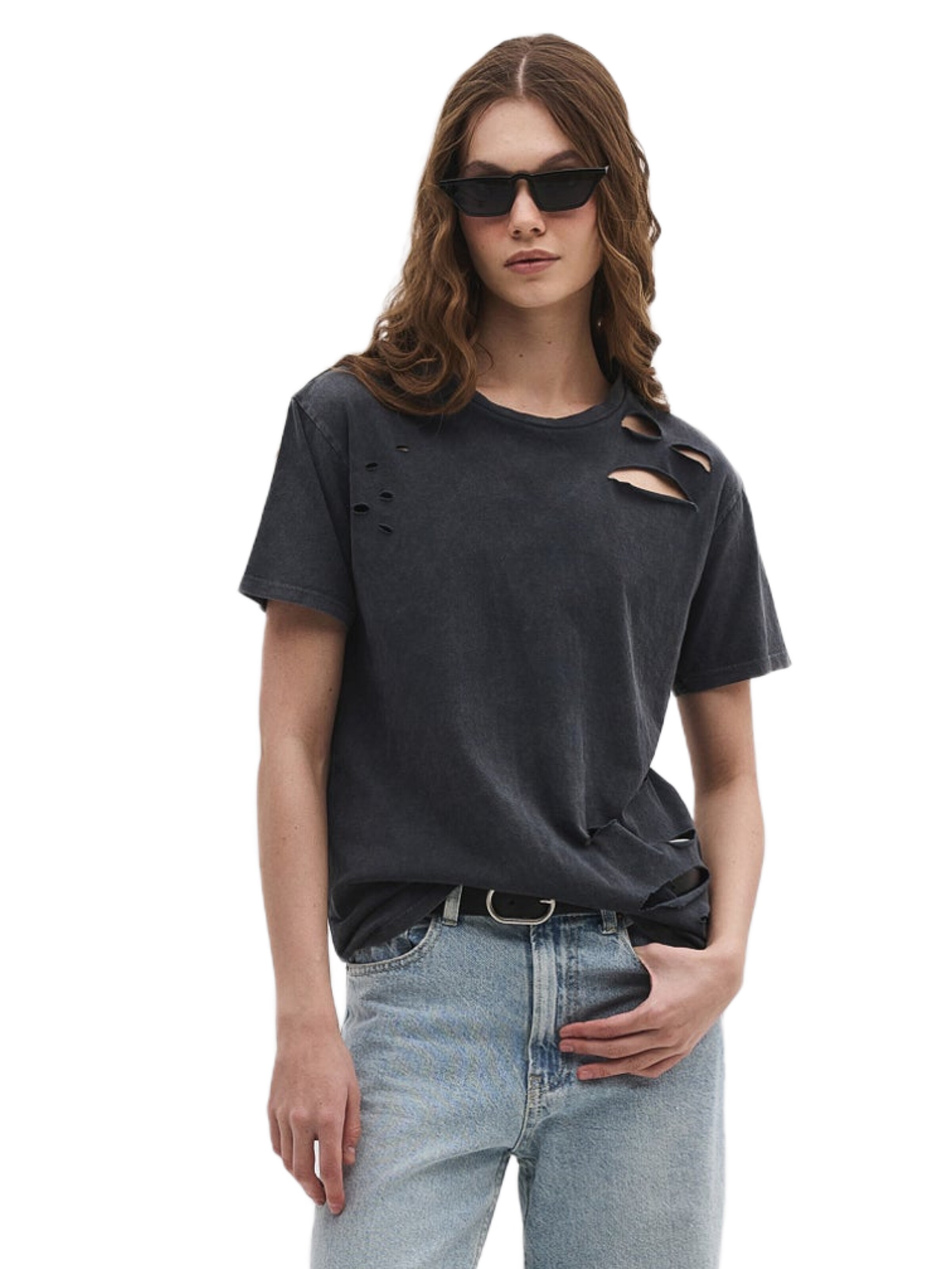 No Matter What Shirt in Grey: front