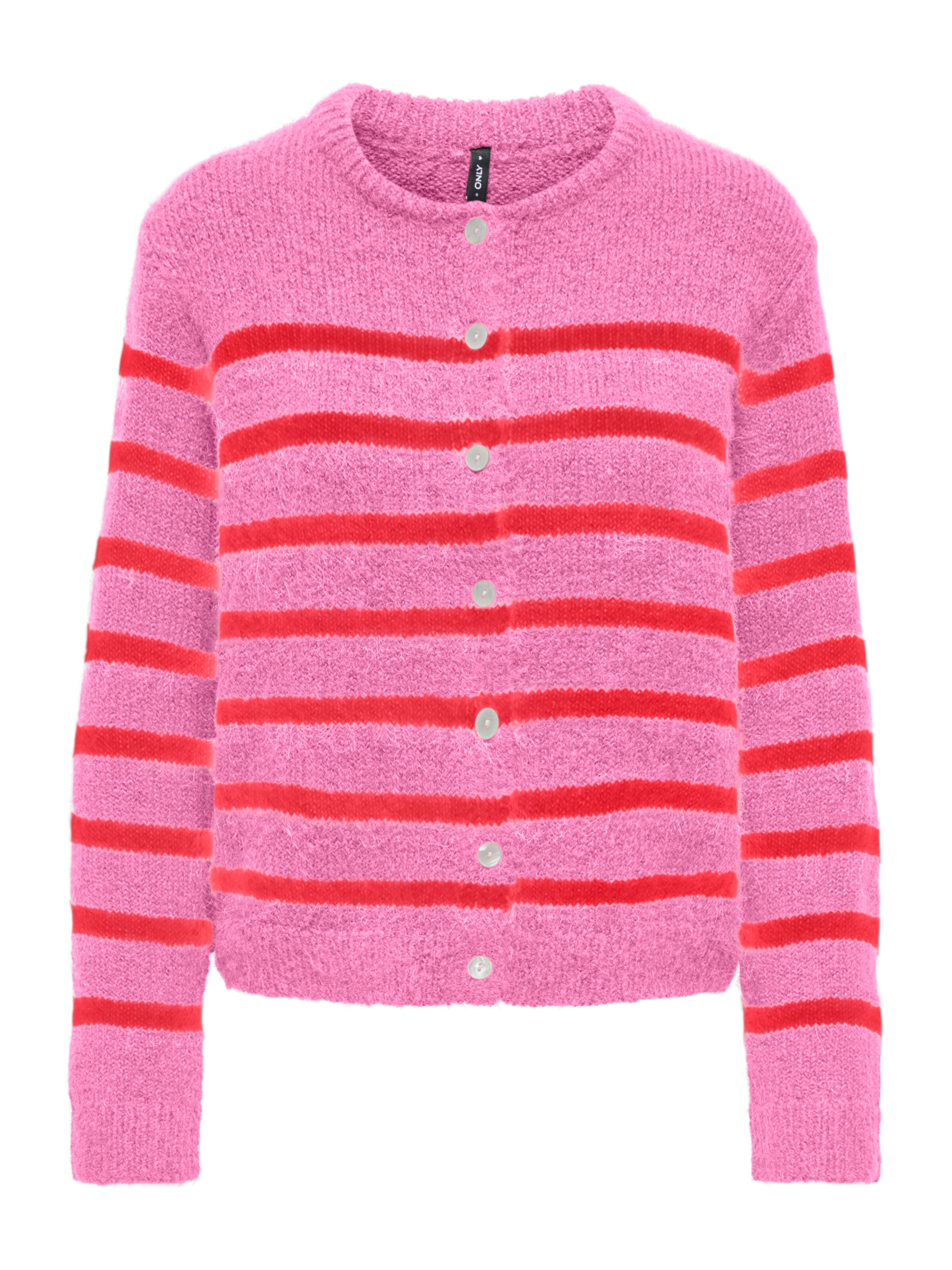 Cardigan 'ONLMAGGIE' ONLY en rose : devant