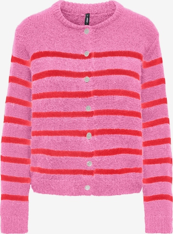 Cardigan 'ONLMAGGIE' ONLY en rose : devant