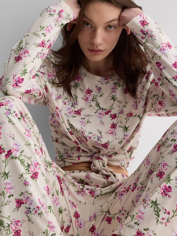 INTIMISSIMI Pajama 'Pretty Flowers' in Beige