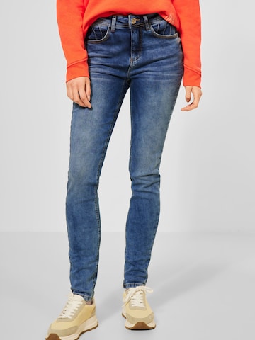 Coupe slim Jean STREET ONE en bleu : devant