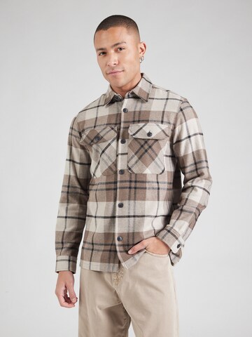 JACK & JONES Comfort fit Overhemd 'JPRRAYMOND' in Bruin: voorkant