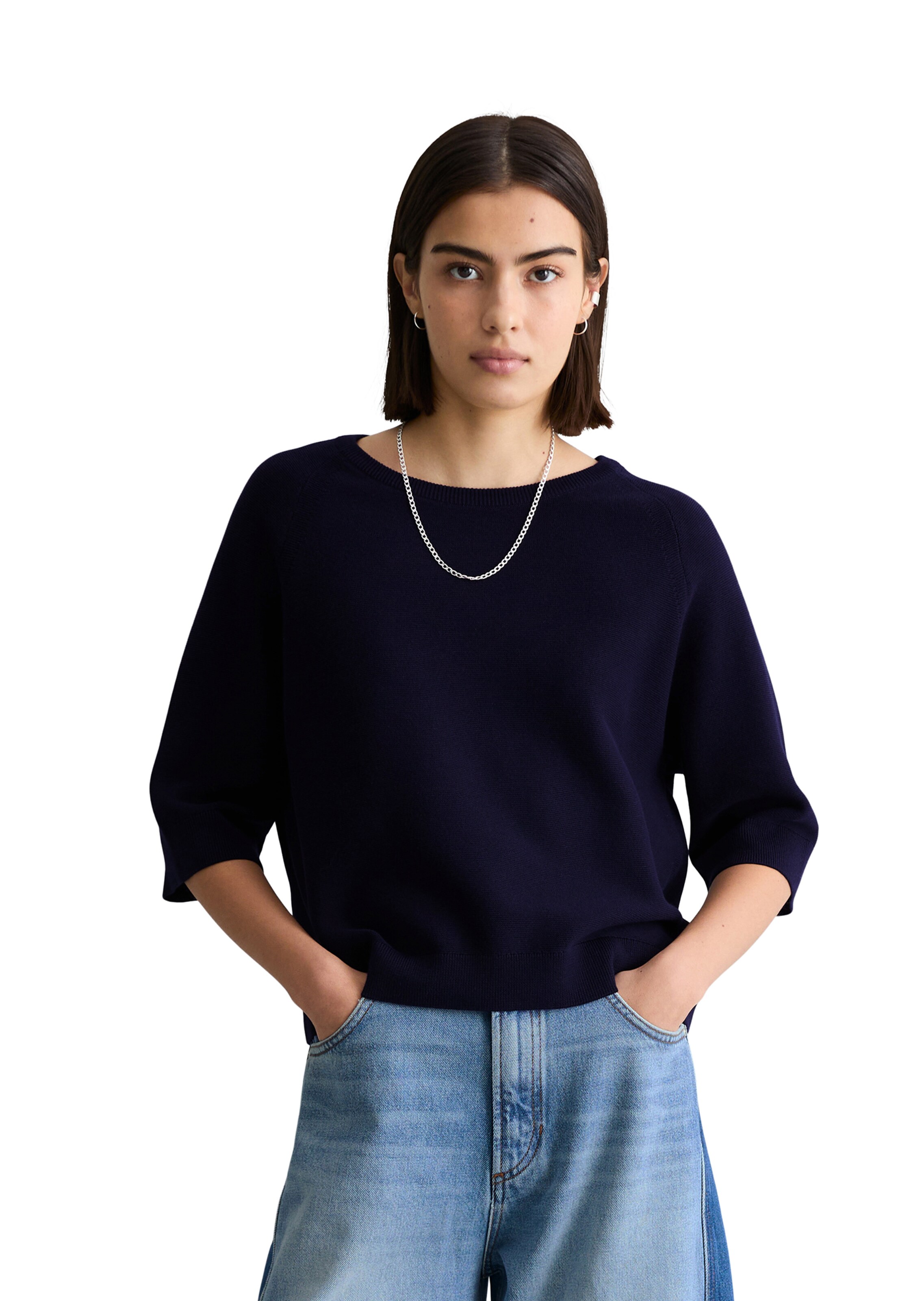 Pull-over Marc O'Polo DENIM en bleu : devant