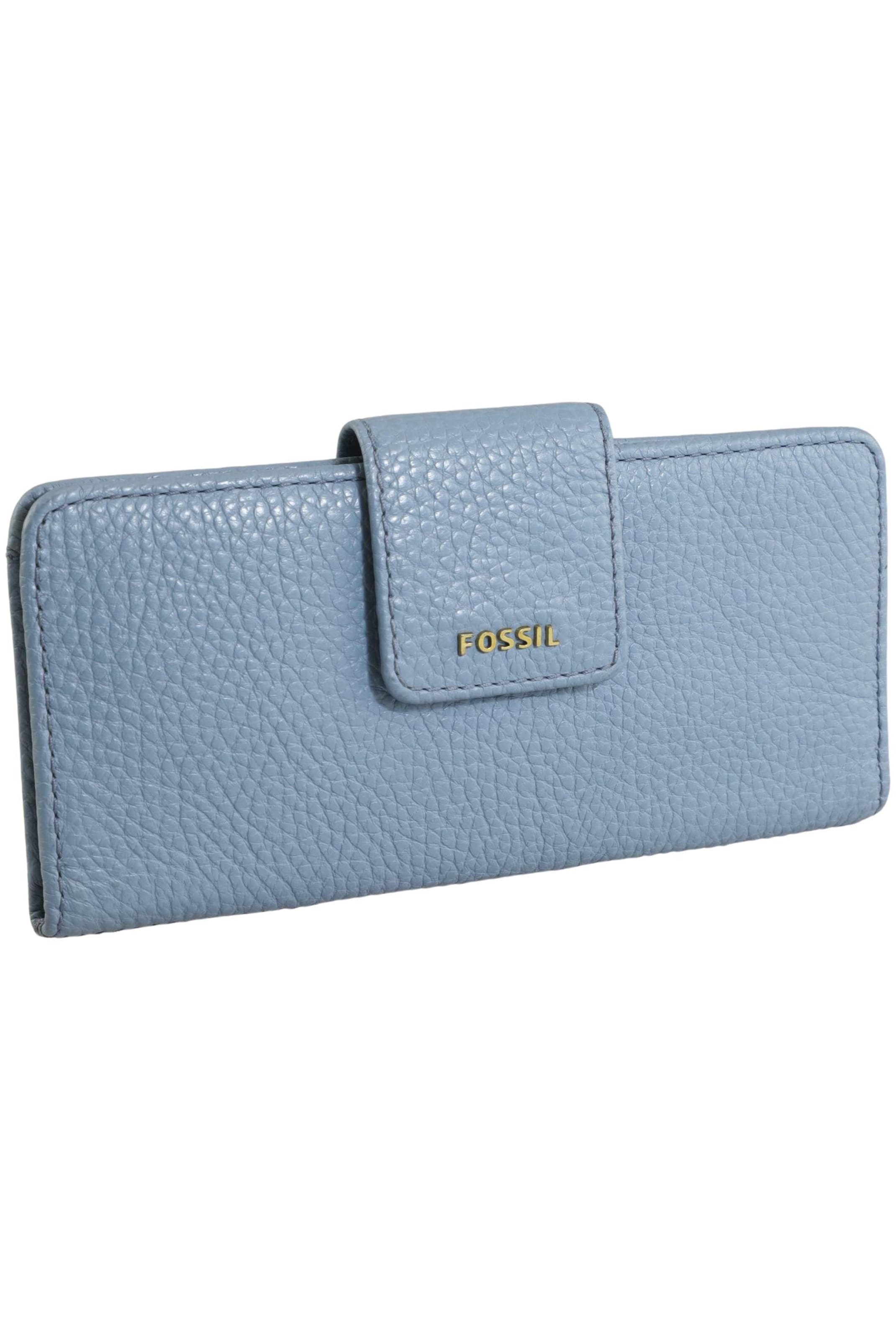 FOSSIL Small Leather Goods in One size in Blue: front