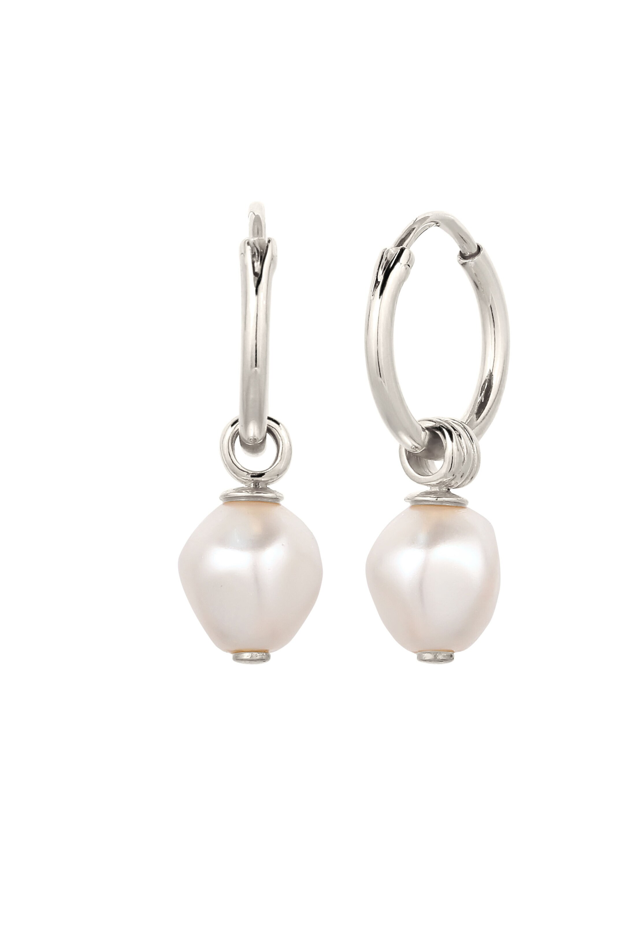 Boucles d'oreilles KUZZOI en argent : devant