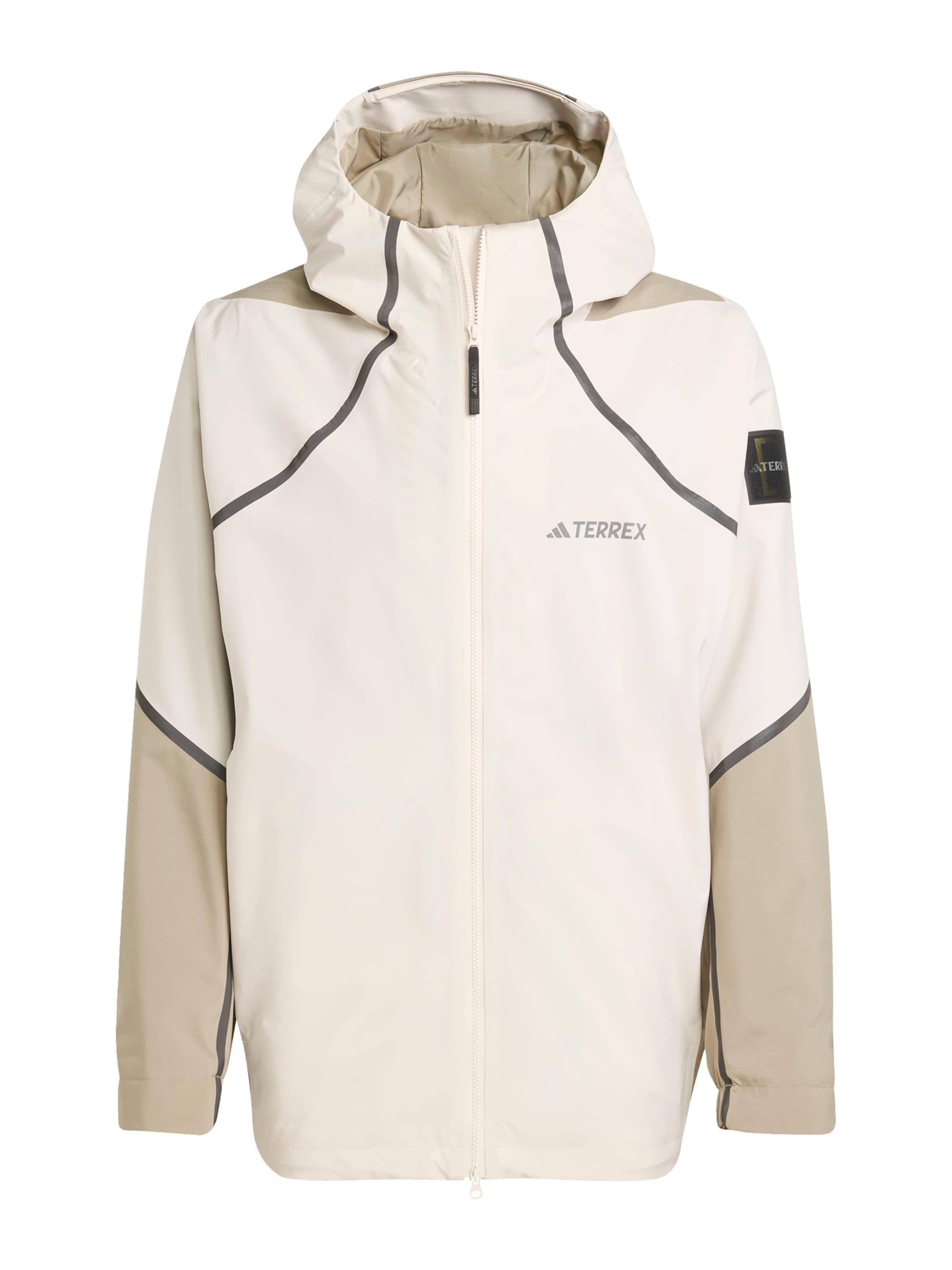 Veste outdoor 'Nat Geo' ADIDAS TERREX en beige : devant