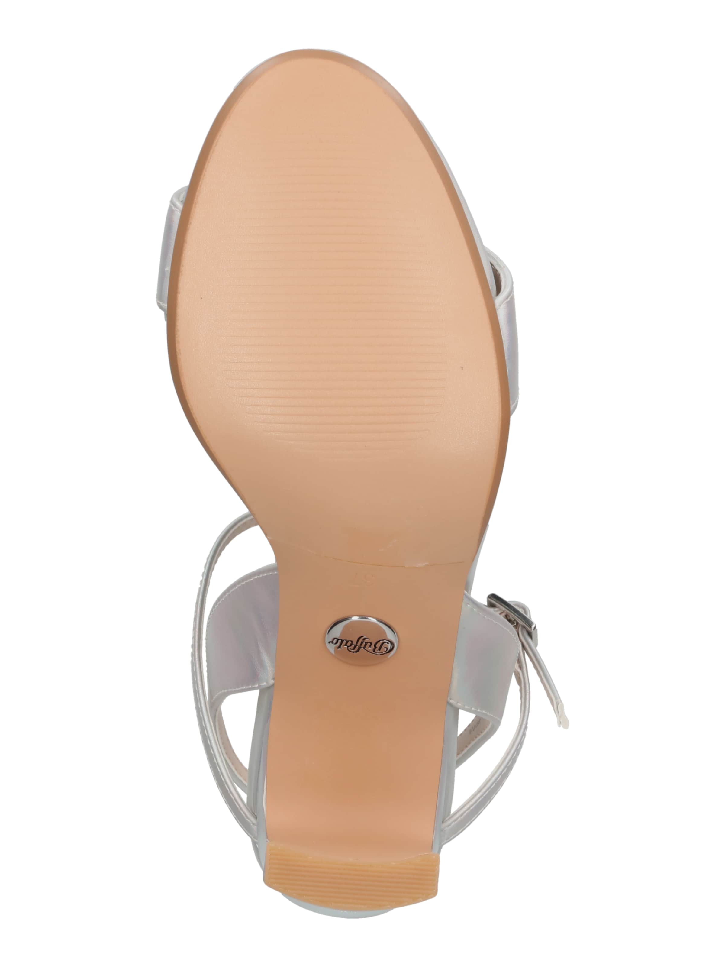 BUFFALO Босоножки с ремешком 'Jean' в Серебристый