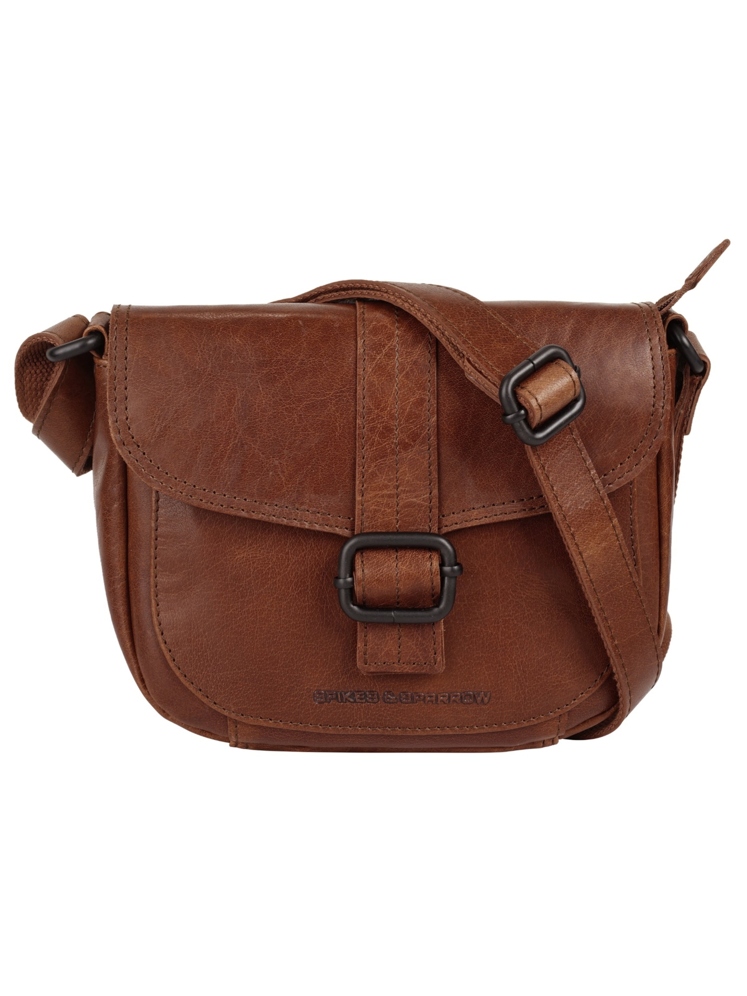 Spikes & Sparrow Crossbody Bag in Brown: front
