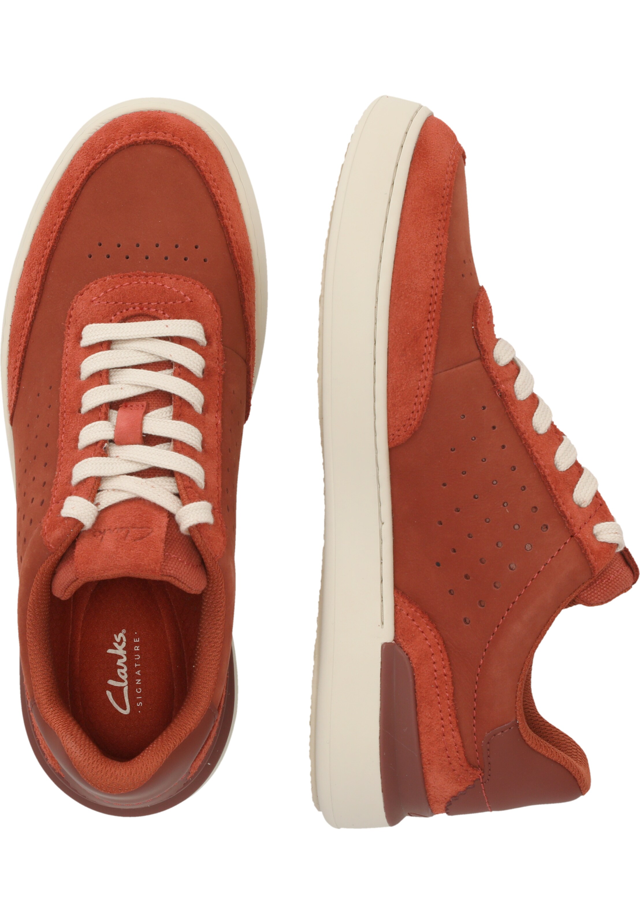 CLARKS Sneakers laag 'Courtlite' in Oranje