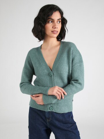 QS Strickjacke in Grün: Vorderseite