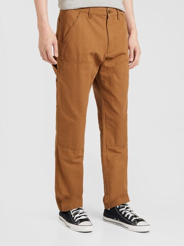 Regular Pantalon 'CARPENTER' GAP en marron : devant