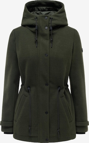 Cappotto di mezza stagione 'Lächelstern 14' di NAVAHOO in verde: frontale