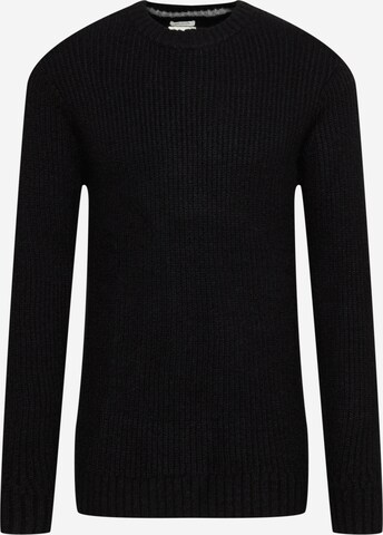 TOM TAILOR Sweater in Black: front