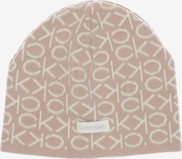 Calvin Klein Hut oder Mütze One Size in Beige: Vorderseite