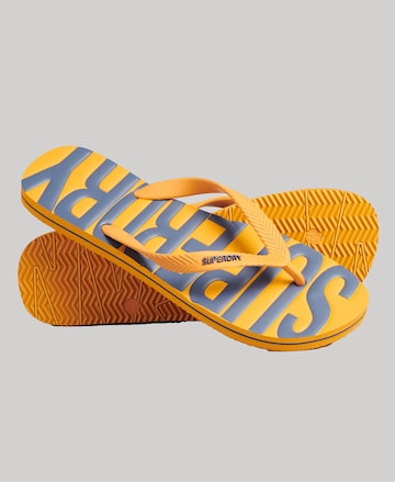 Superdry T-Bar Sandals in Yellow