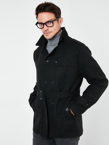 Buratti Winter Coat 'Buratti' in Black: front