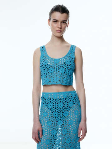 EDITED Top 'Cosima' in Blauw: voorkant