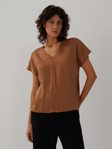 Someday Blouse 'Kaloma' in Brown: front