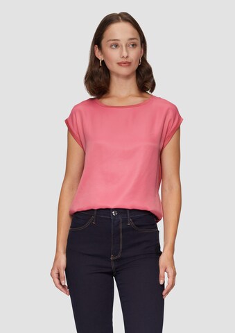 T-shirt s.Oliver BLACK LABEL en rose : devant
