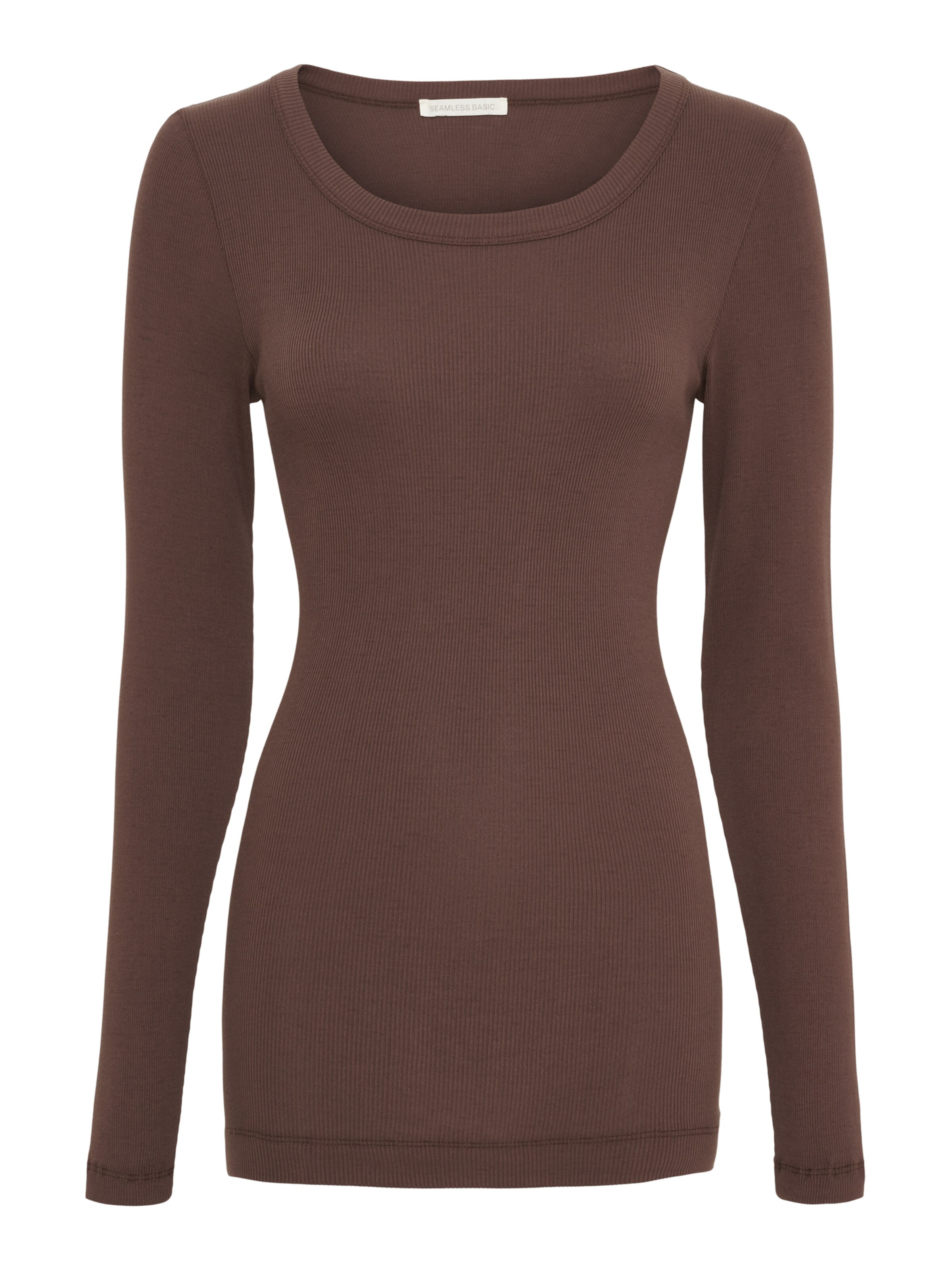 Seamless Basic Shirts 'Allure' i brun: forside