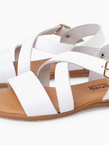 Sandales Pisamonas en blanc