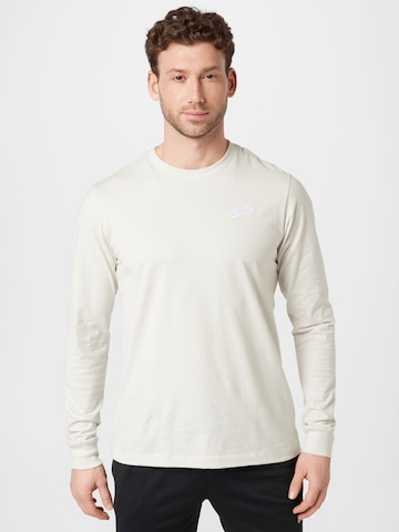 Nike Sportswear T-shirt 'Club' i beige: framsida