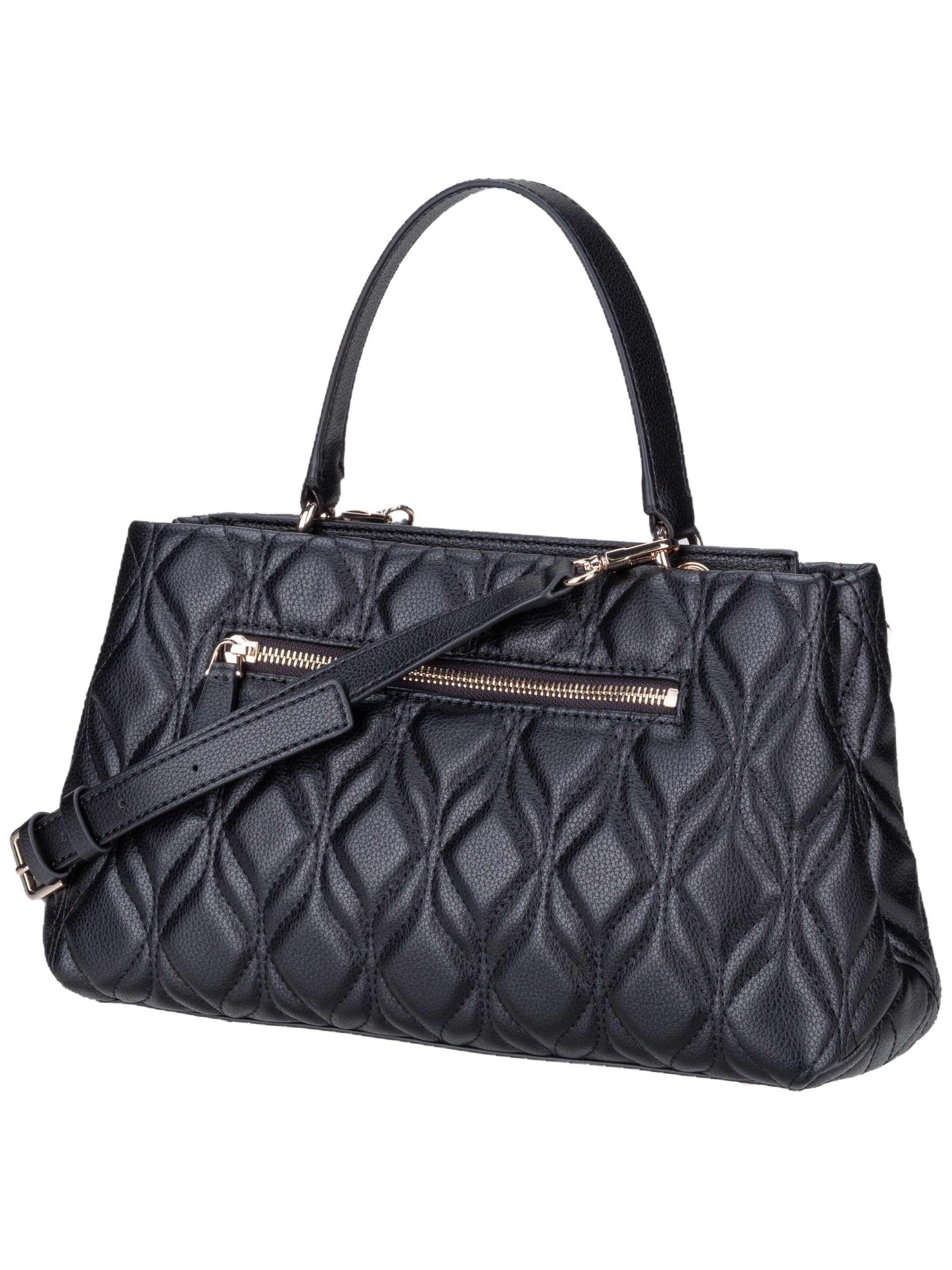 GUESS Handtasche ' Maxine 2 Comp ' in Schwarz