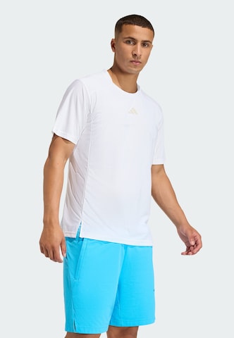 T-Shirt fonctionnel ADIDAS PERFORMANCE en blanc : devant