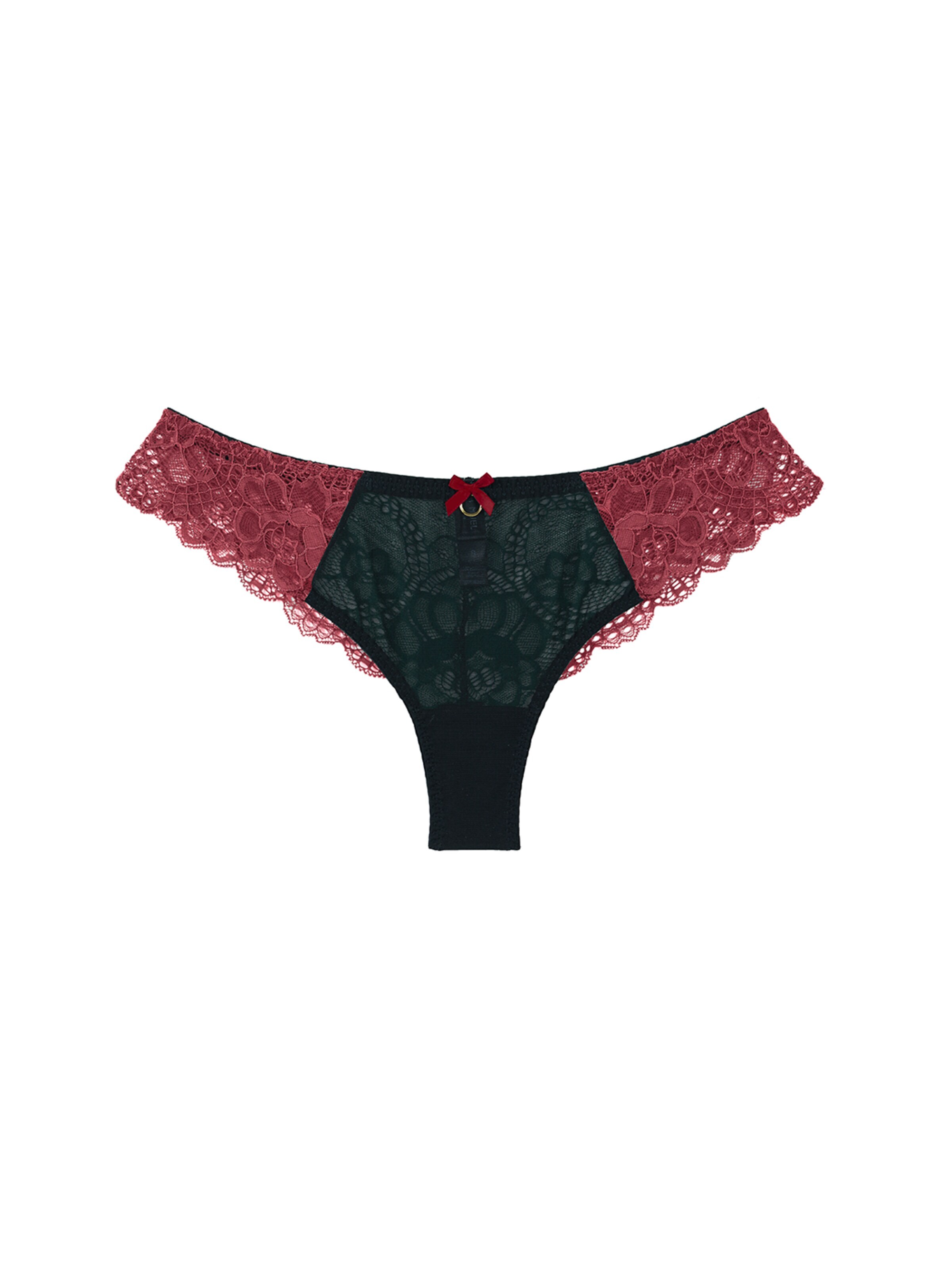 La Muel Lingerie Slip 'Brazilian Slip soft lace' in Pink: front