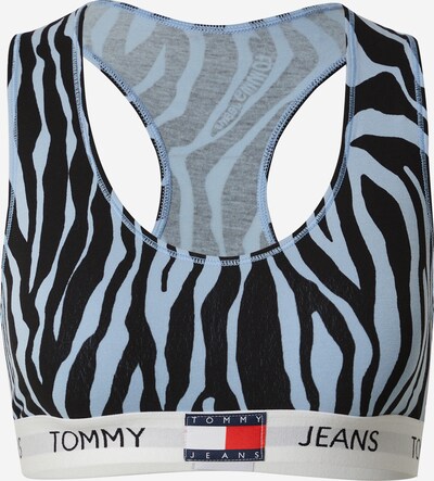 Tommy Jeans Soutien-gorge en bleu fumé / noir / blanc, Vue avec produit