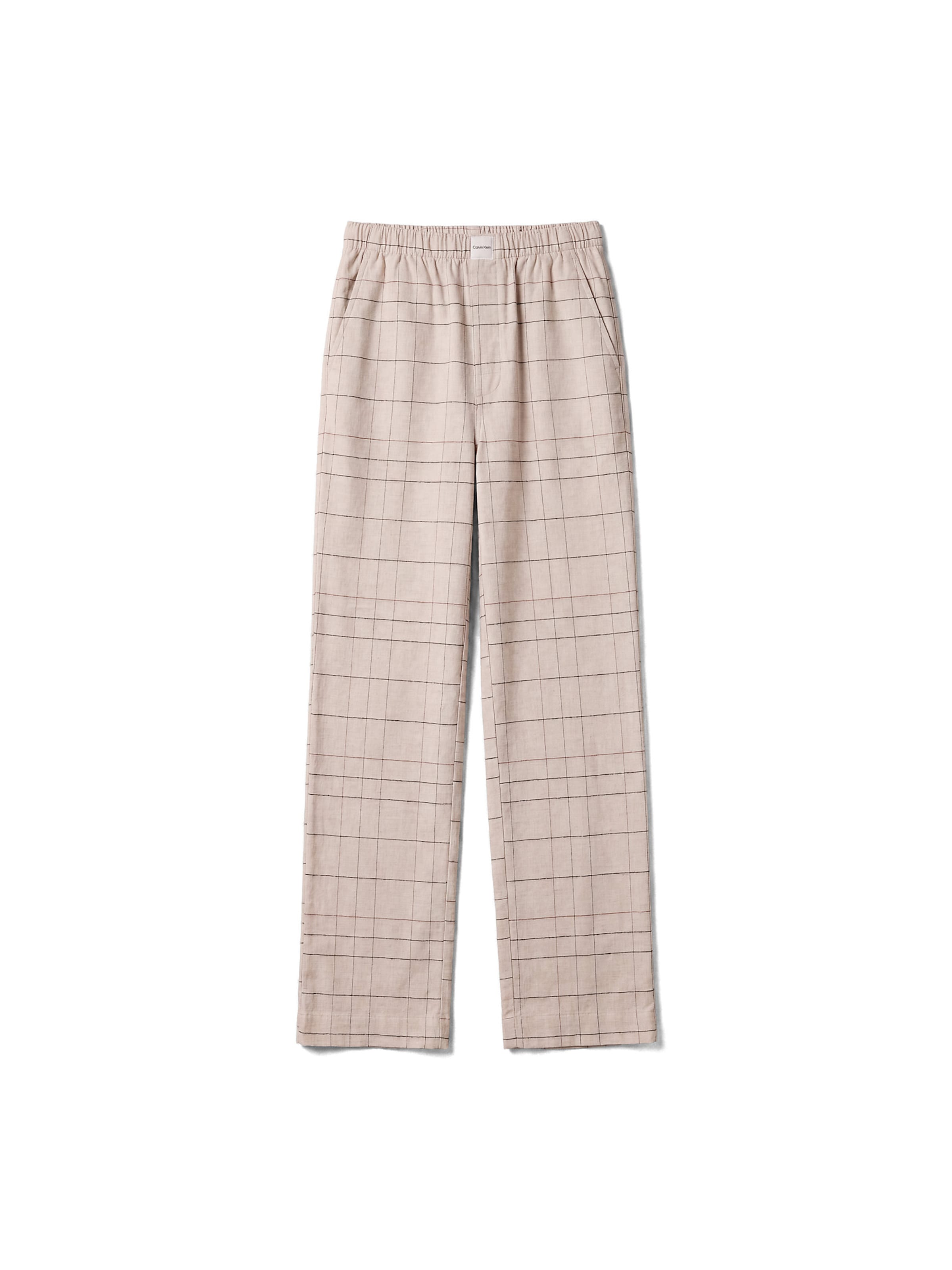 Calvin Klein Pyjamabroek in Beige: voorkant