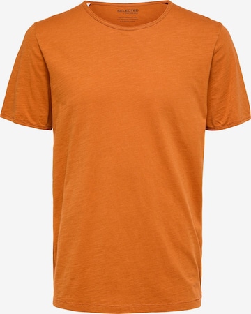 SELECTED HOMME Shirt 'Morgan' in Orange: front