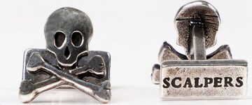 Scalpers Cufflinks in Grey: front