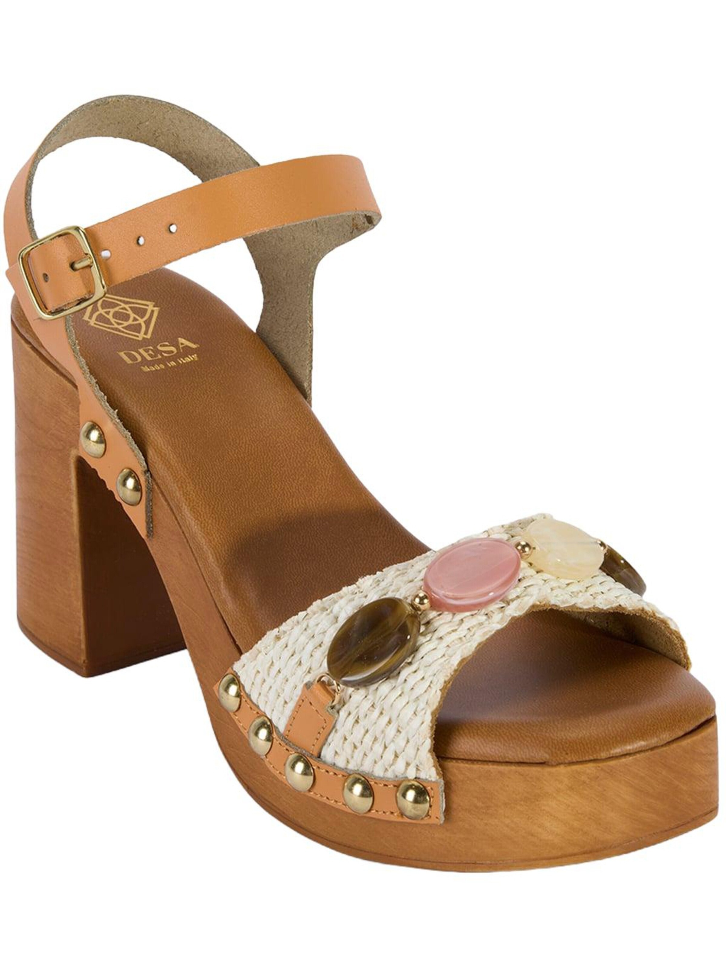 Desa Sandaal 'Plateau-Sandalen' in Wit